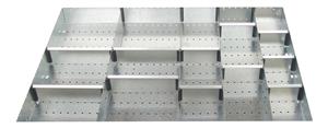 16 Compartment Steel Divider Kit External1050W x 750 x 75H Bott Cubio Metal Drawer Divider Kits 43020683.51 